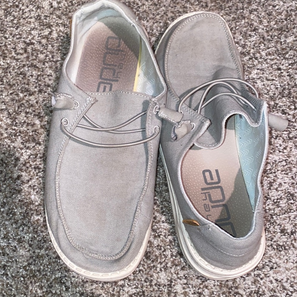 grey women’s hey dudes
